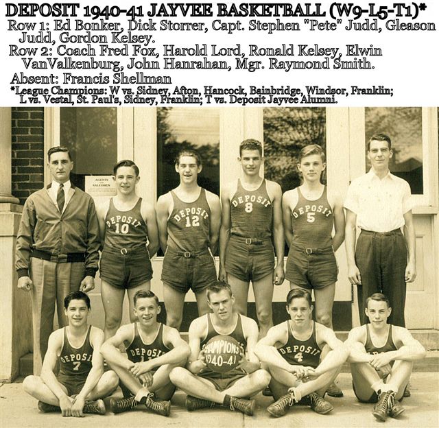 Deposit 194-41 JV Basketball Team